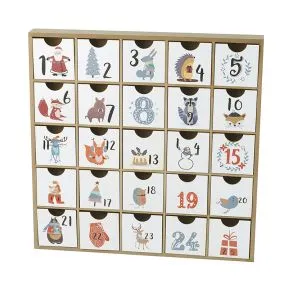 Wooden Advent Drawers