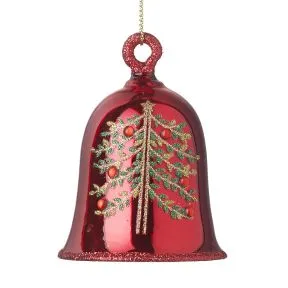 Red Glass Bell Bauble