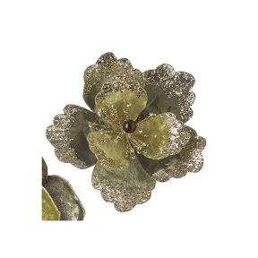 Green Decorative Clip Flowers