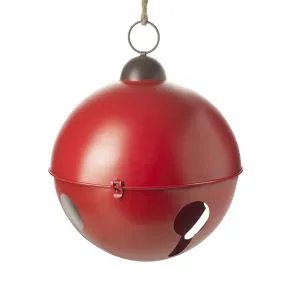 Large Red Metal Bell