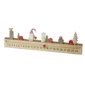 Wooden Advent with Decoration