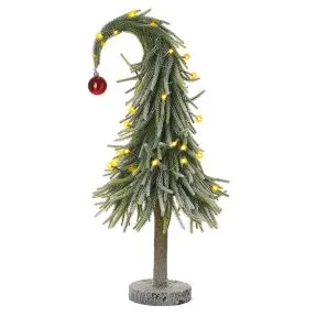 Tall Light Up Bending Christmas Tree