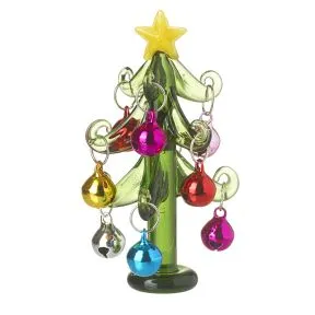 Multi Coloured Glass Christmas Tree