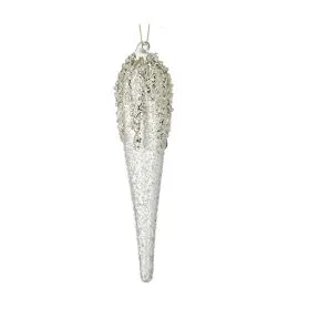 Glass Bead White Icicle