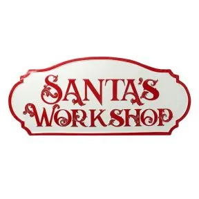 Santa'S Workshop Sign