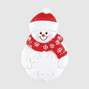 Snowman with Snowflake Personalise