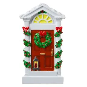 House Door with Wreath and Gar