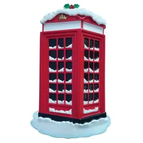 Red Christmas Telephone Box