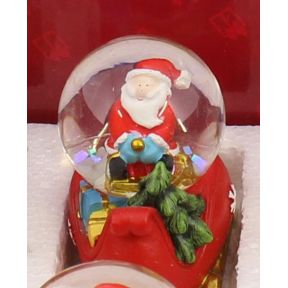 Santa and a precious Bauble Mini Snow Globe