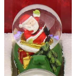 Santa Waving Mini Snow Globe