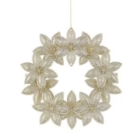 Champagne gold acrylic wreath
