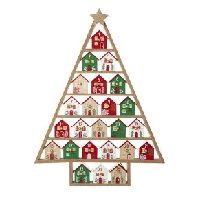 Advent Countdown Calendar Wooden Christmas Tree