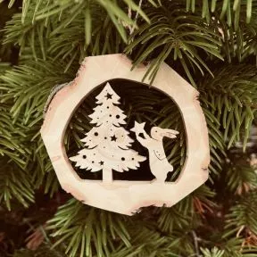 Peter Rabbit - Christmas Tree Trunk Decoration