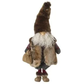 Bearded Figure In Fur Gilet & Hat