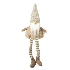 Fawn Gonk In Knitted Hat with Stripey Legs