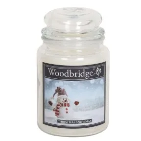 Snowman Pear, Cranberry & Vanilla Large Scented Candle Jar