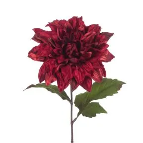 Luxury Velvet Feel Red Dahlia Pick