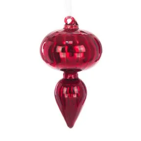 Red Glass Finial