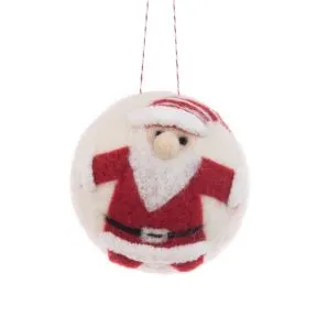Felt Santa Bauble