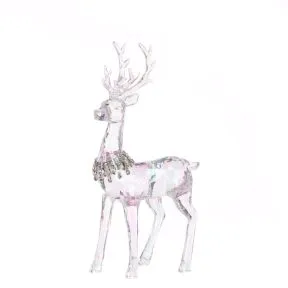 Acrylic Reindeer Standing Figure.