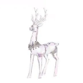 Large Acrylic Reindeer Standing Figure