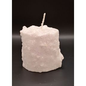 Small Pillar Frosted Candle