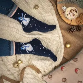 Wrendale - Winter Wonderland - Penguin Christmas Socks